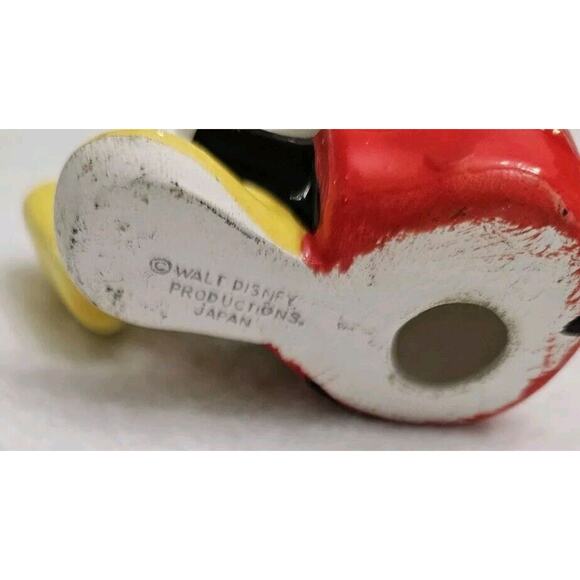 Vintage Walt Disney Company Japan Sitting MICKEY MOUSE Ceramic Toy Figure 3 3/8" - Picture 5 of 8